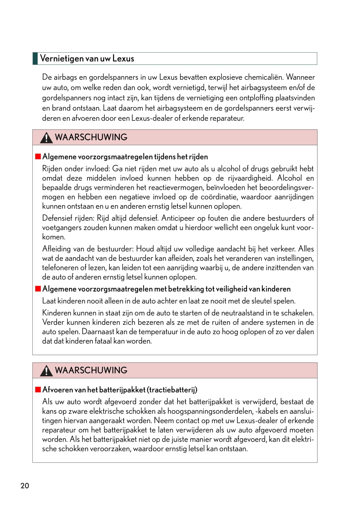 2011-2012 Lexus CT 200h Gebruikershandleiding | Nederlands