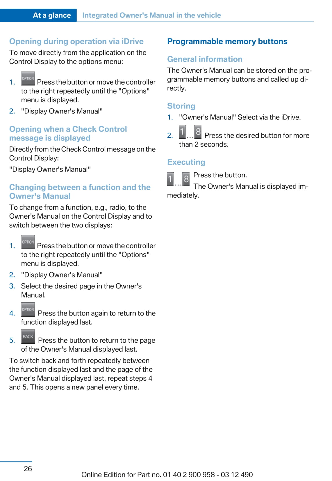 2010-2014 BMW X3 Manuel du propriétaire | Anglais