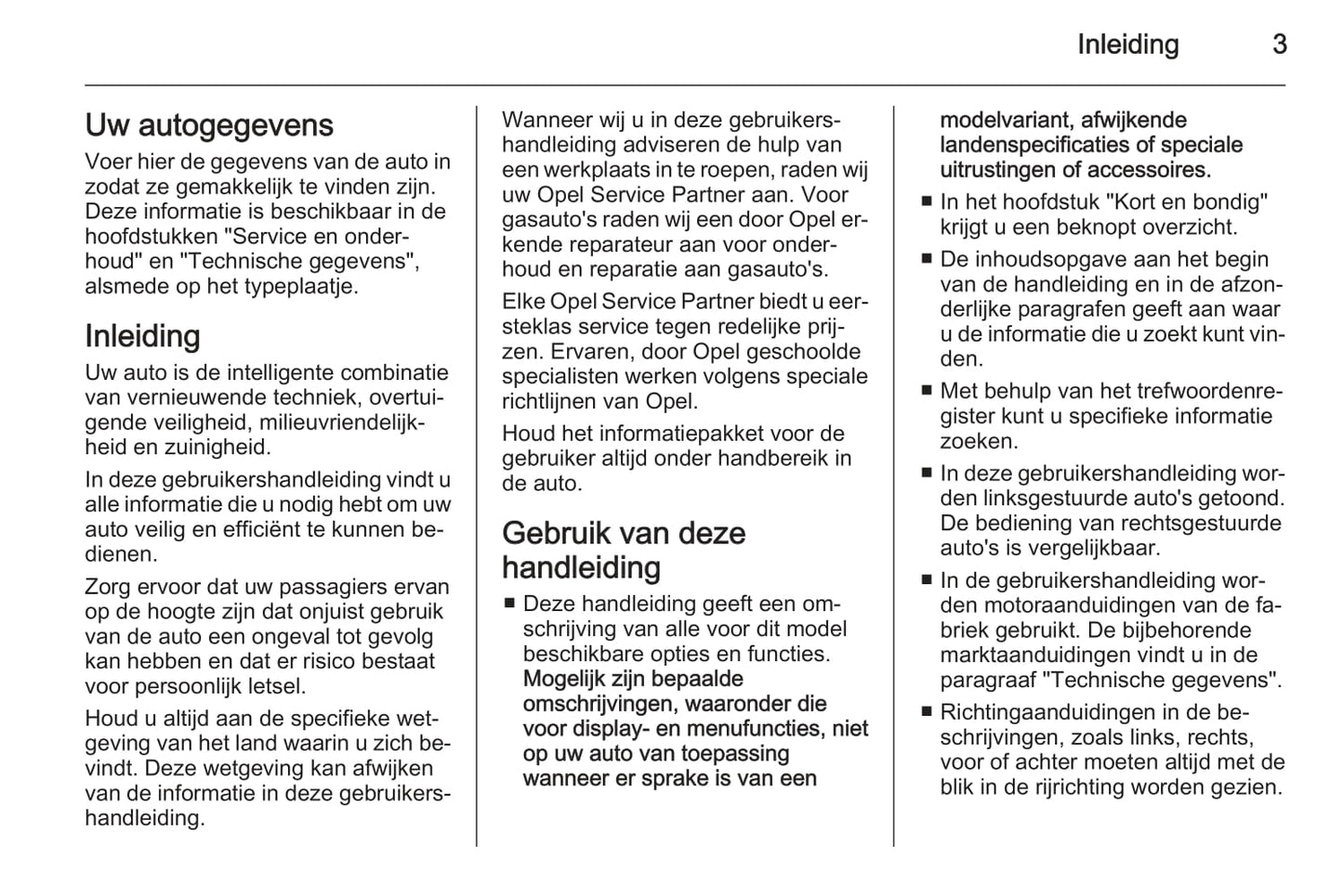 2015 Opel Insignia/Insignia Sports Tourer Owner's Manual | Dutch
