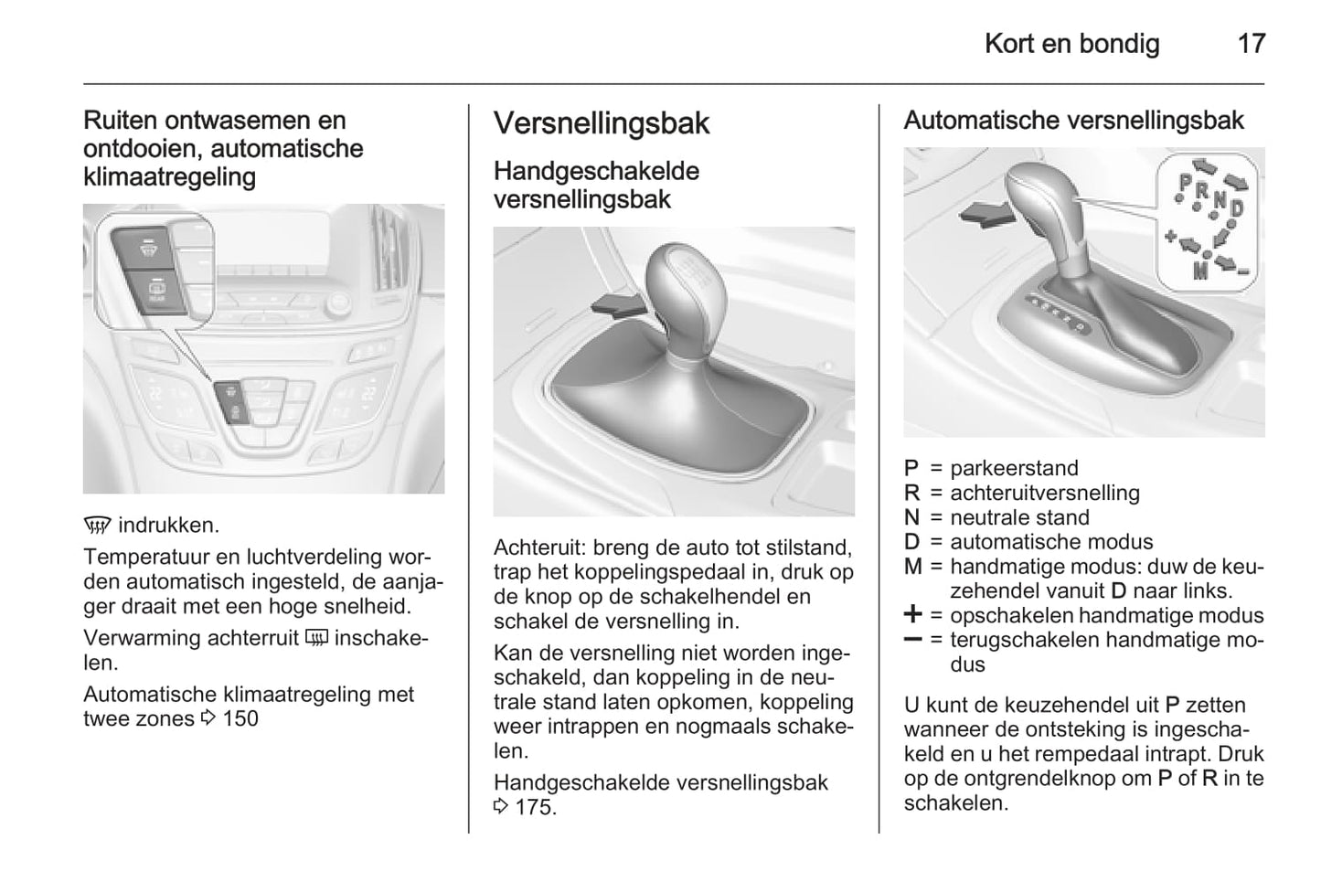 2015 Opel Insignia/Insignia Sports Tourer Owner's Manual | Dutch