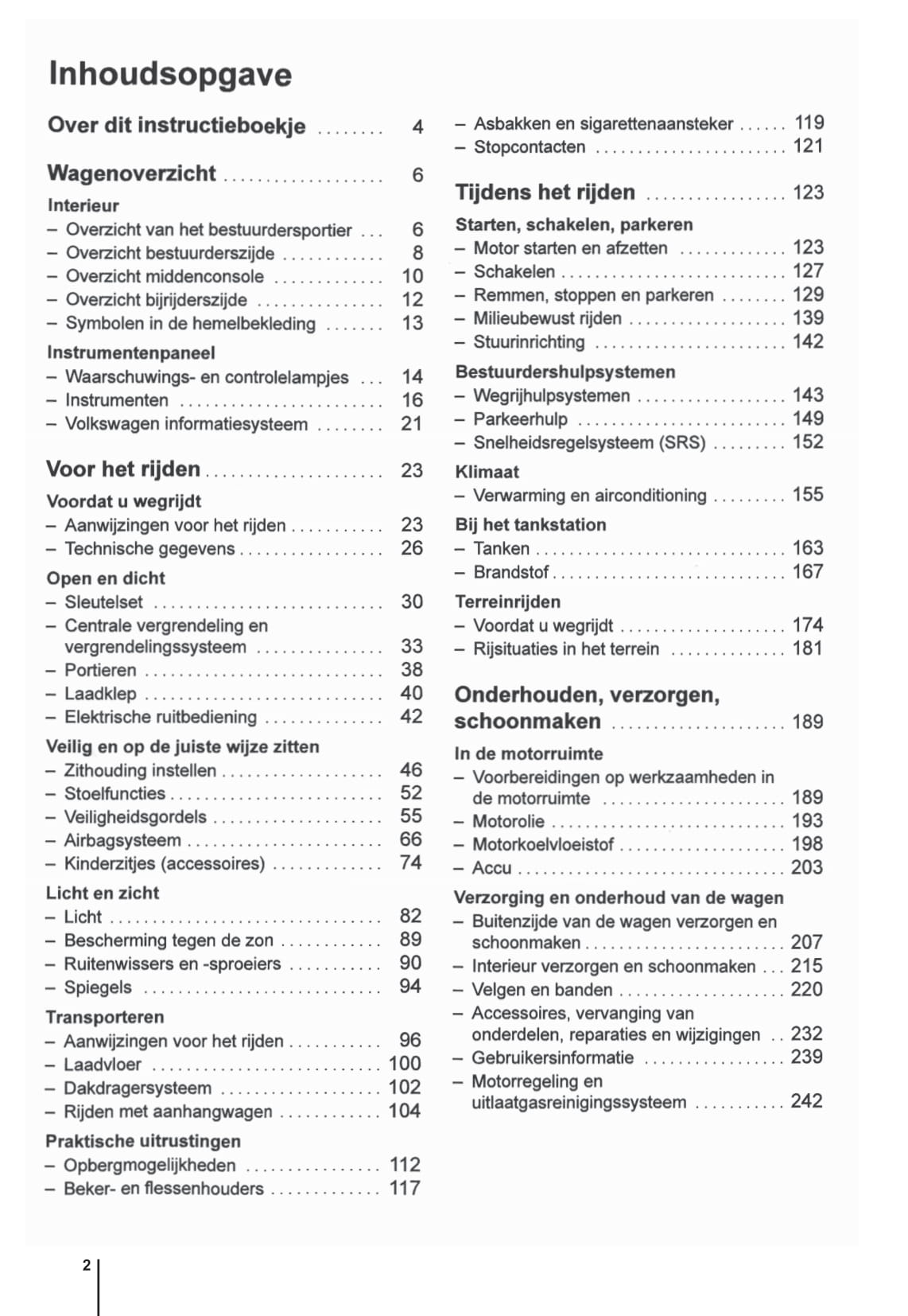 2009-2015 Volkswagen Amarok Gebruikershandleiding | Nederlands