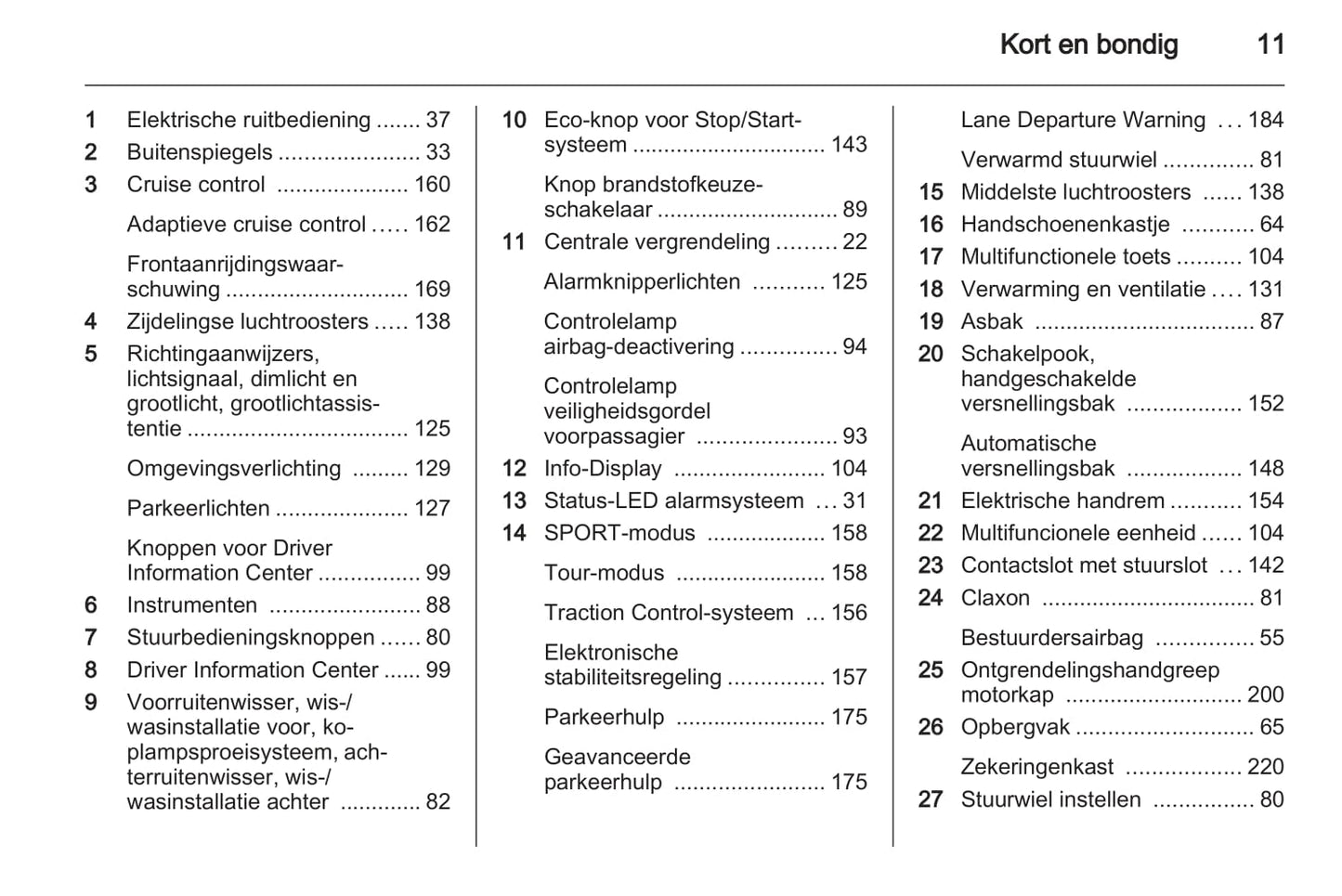 2013-2014 Opel Insignia Owner's Manual | Dutch
