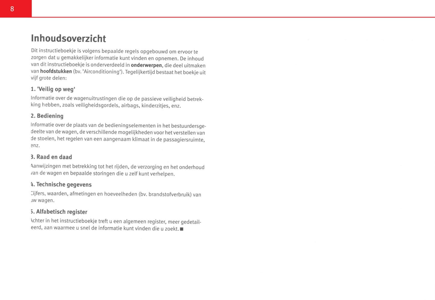 2006-2009 Seat Cordoba Gebruikershandleiding | Nederlands