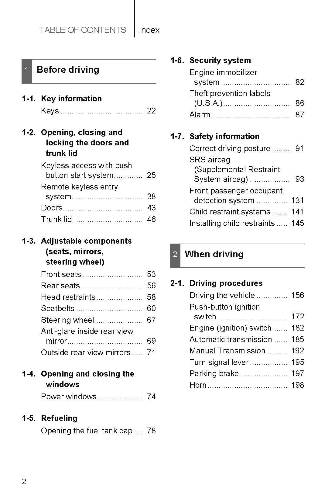 2018 Subaru BRZ Gebruikershandleiding | Engels
