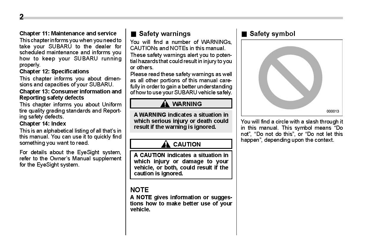 2020 Subaru Crosstrek Bedienungsanleitung | Englisch