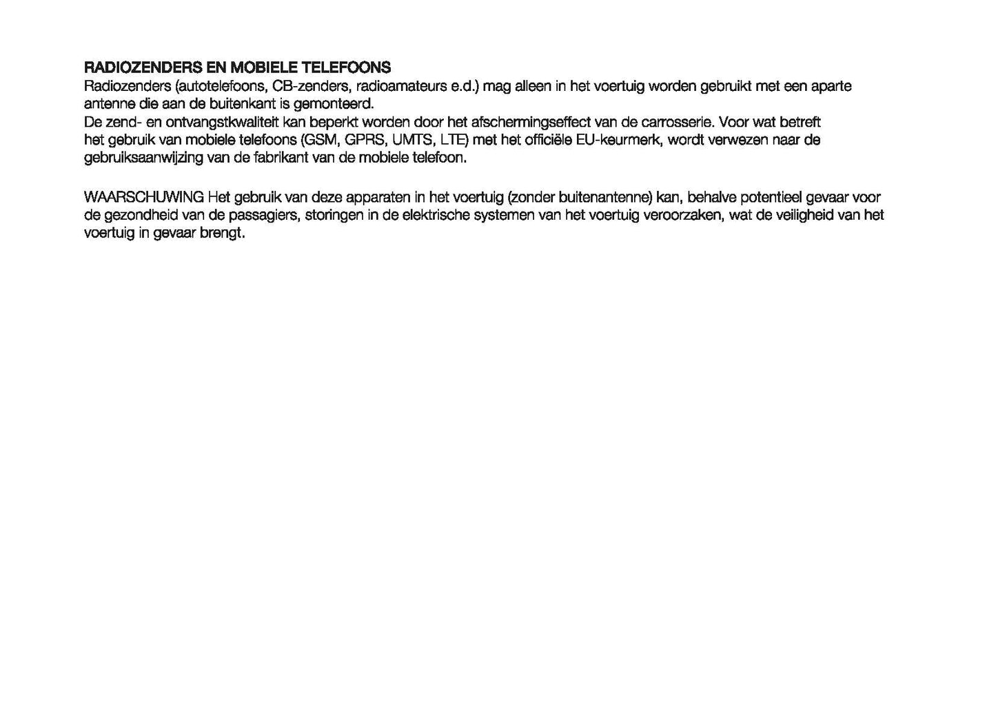 2022-2023 Fiat Doblo Gebruikershandleiding | Nederlands