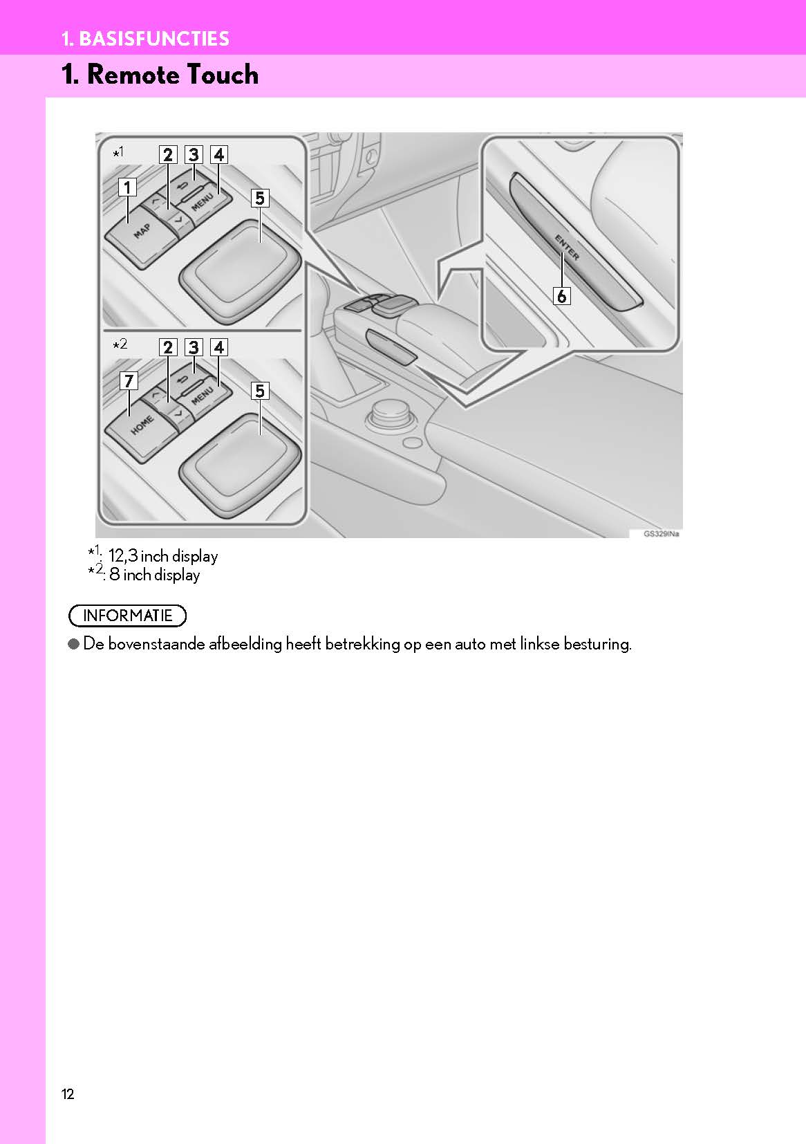 Lexus GS 450h Navigatie Systeem Handleiding 2016 - 2018