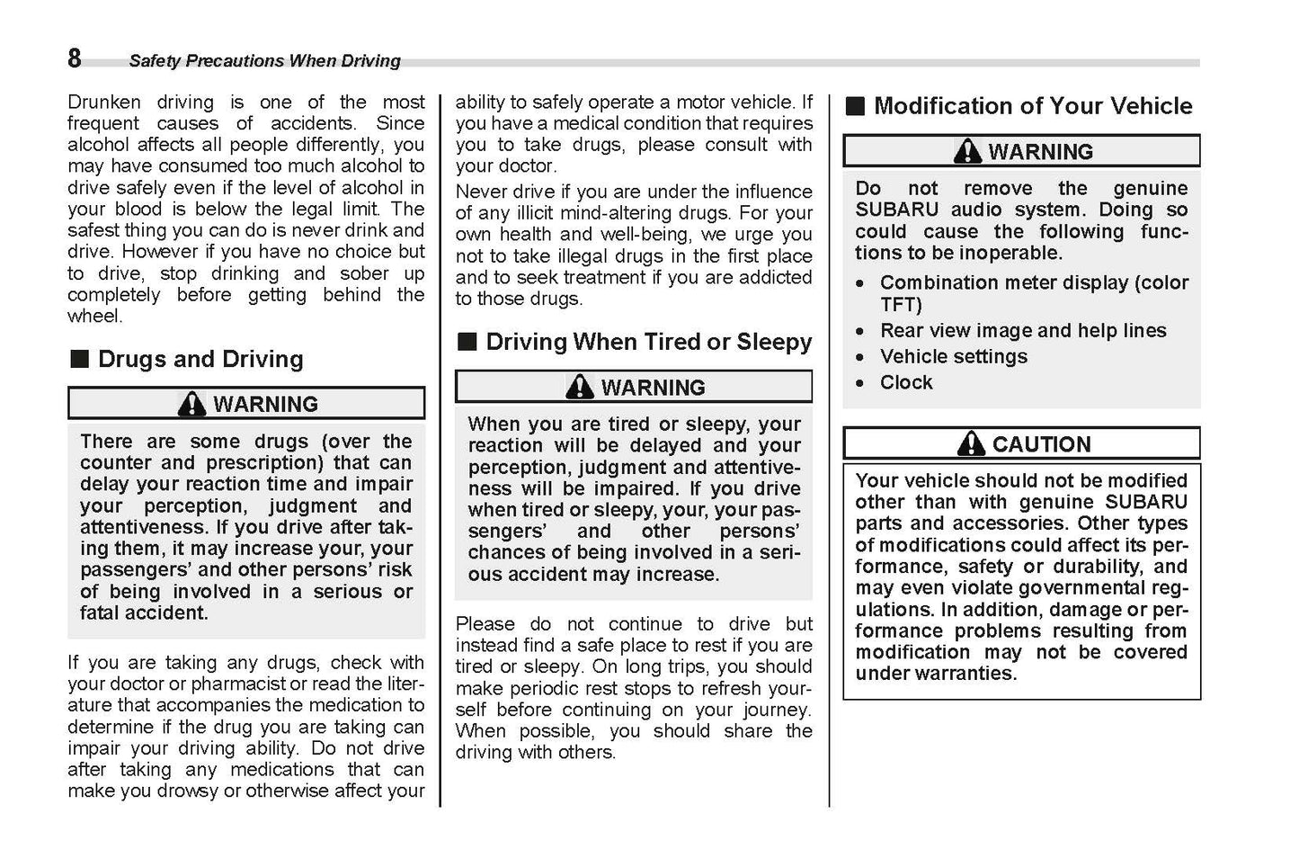 2022 Subaru BRZ Bedienungsanleitung | Englisch