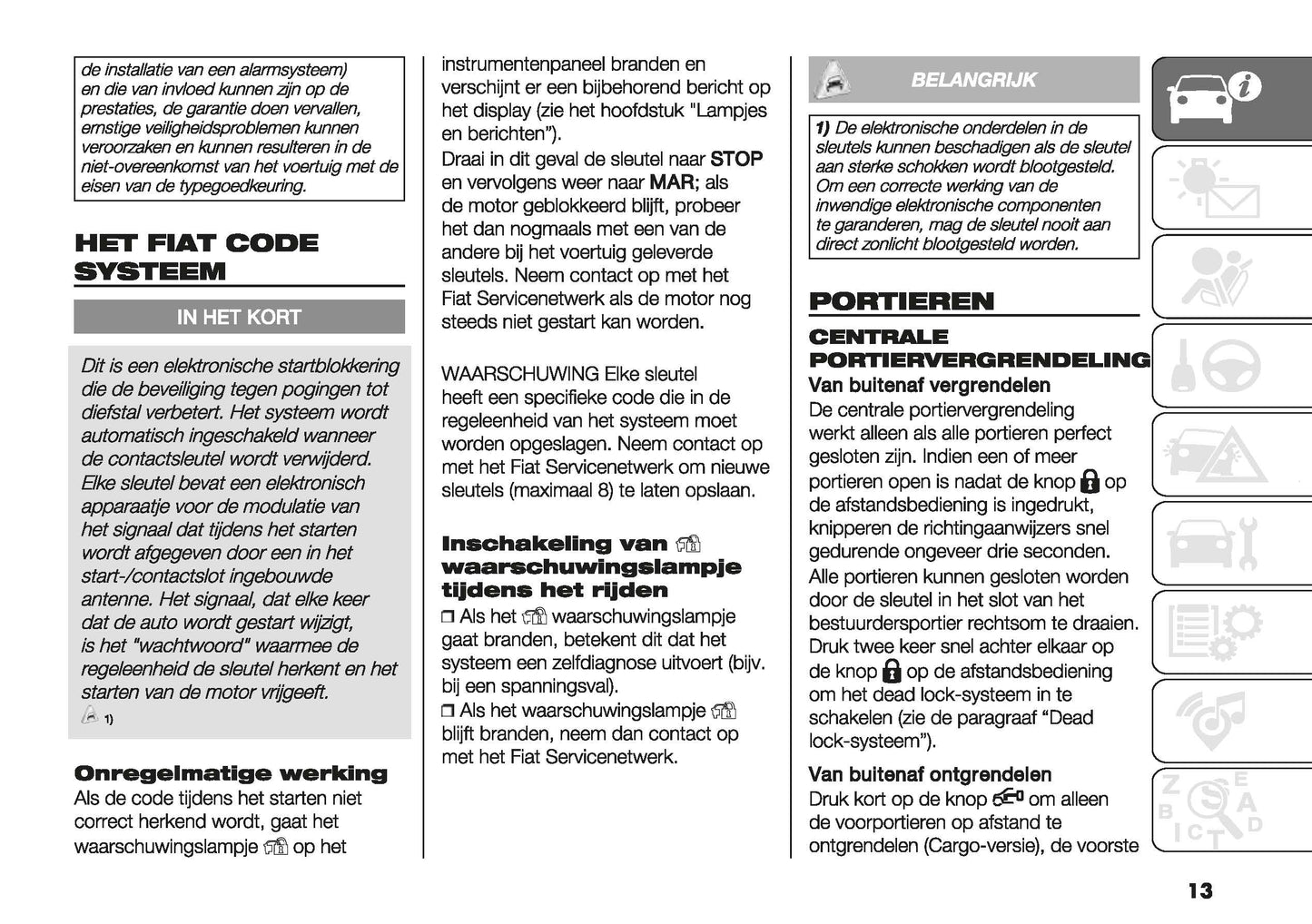 2022-2023 Fiat Doblo Gebruikershandleiding | Nederlands