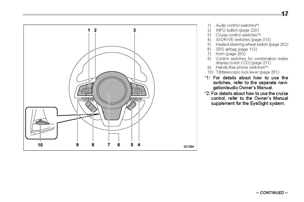 2020 Subaru Crosstrek Bedienungsanleitung | Englisch