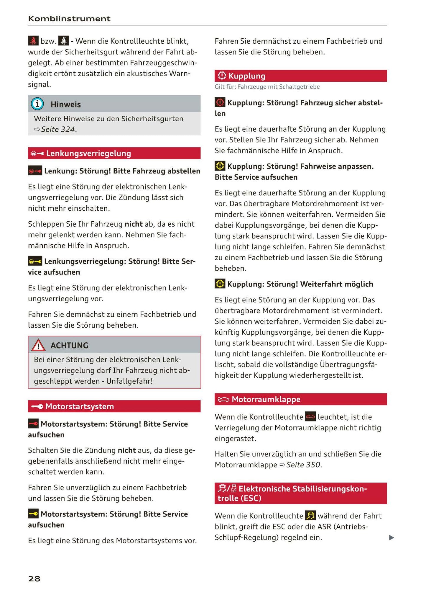 2017-2020 Audi A5 Bedienungsanleitung | Deutsch