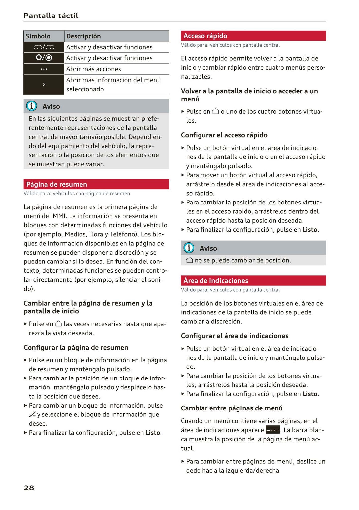 2018-2023 Audi Q3 Bedienungsanleitung | Spanisch