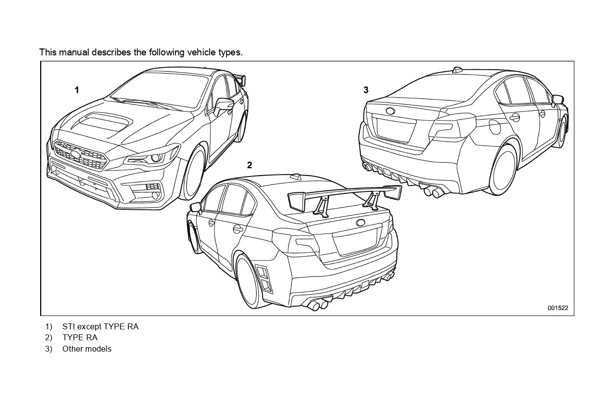 2018 Subaru WRX Gebruikershandleiding | Engels