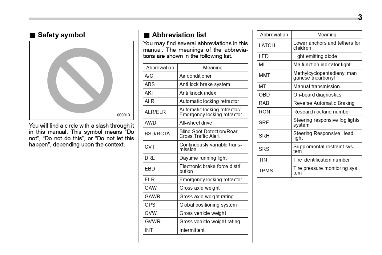 2019 Subaru Impreza Gebruikershandleiding | Engels
