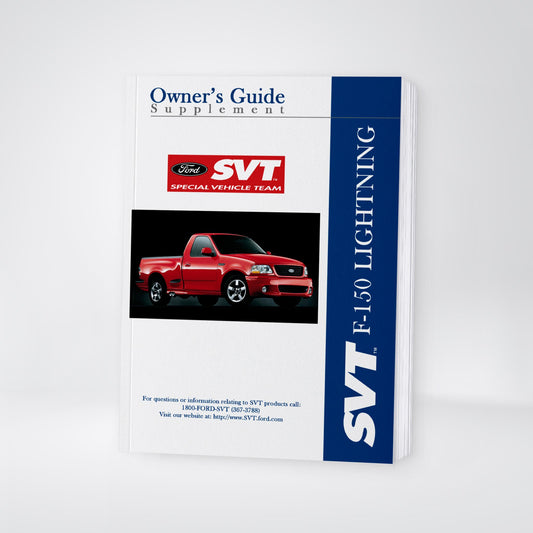 2004 Ford SVT F-150 Owner's Manual | English