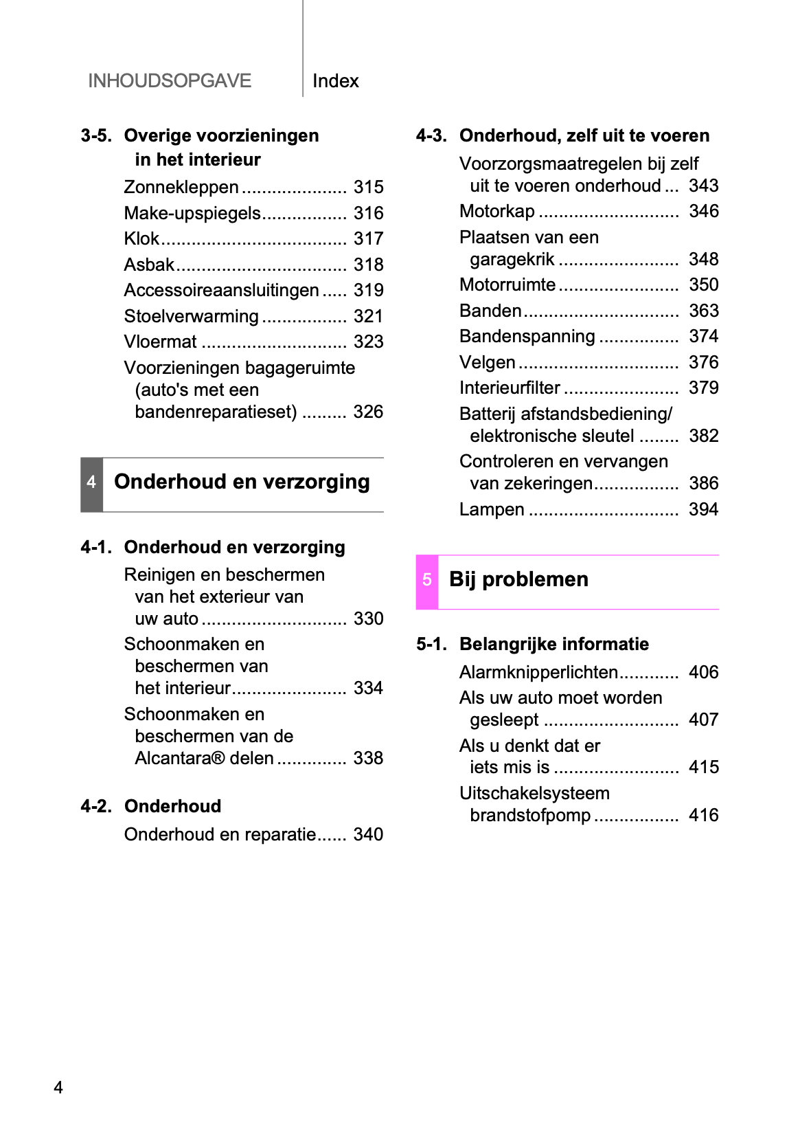 2017-2018 Toyota GT86 Owner's Manual | Dutch