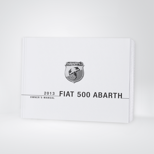 2013 Abarth 500 Owner's Manual | English