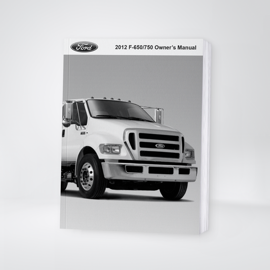 2012 Ford F-650/F-750 Bedienungsanleitung | Englisch