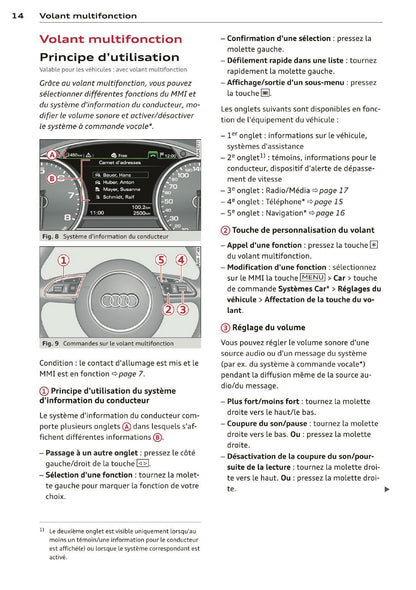 2013-2014 Audi MMI Navigation Plus Manuel d'Infotainment | Français