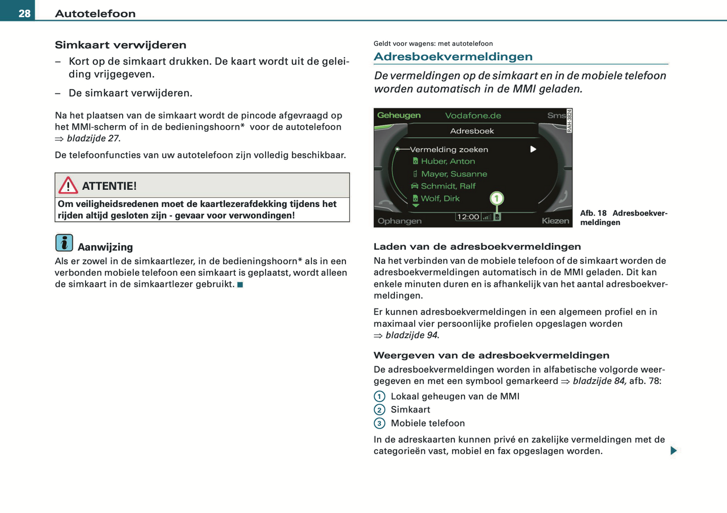 2008-2010 Audi MMI Navigation Plus Infotainment Manual | Dutch