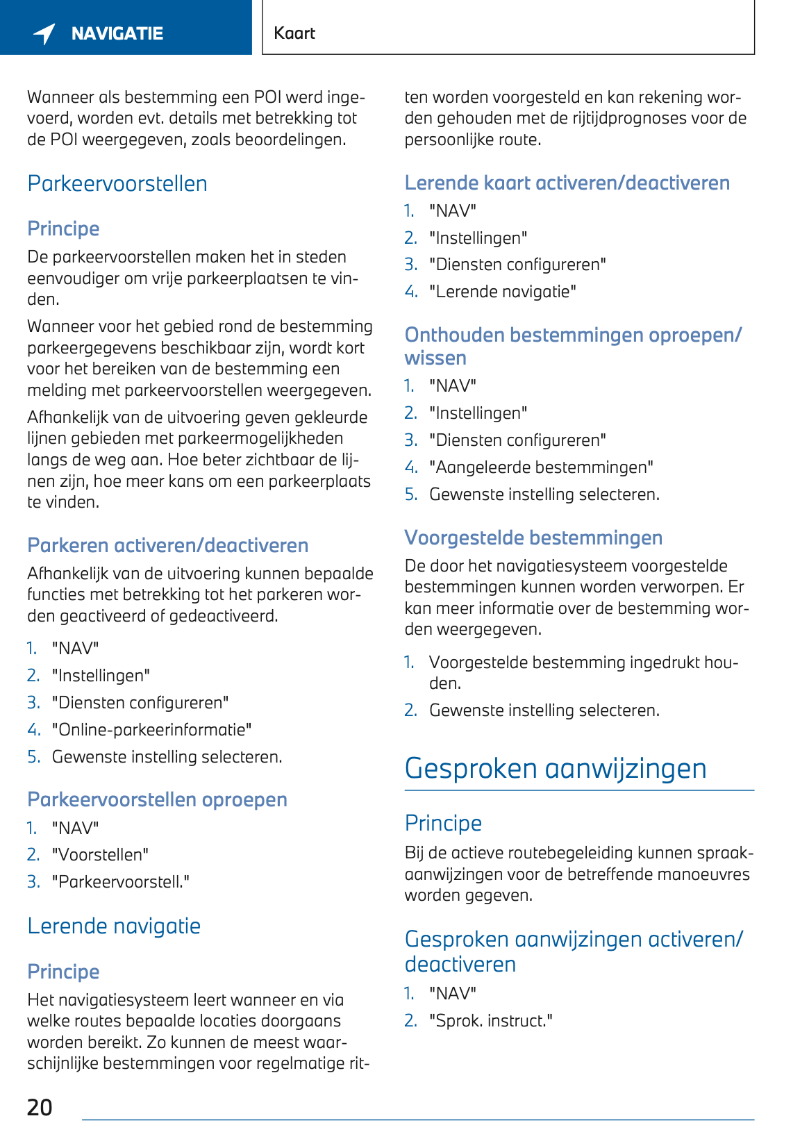 2022-2023 BMW i7 Infotainment Manual | Dutch