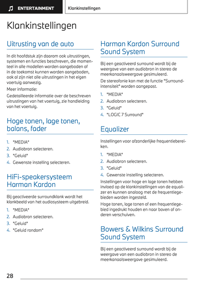 2022-2023 BMW i7 Infotainment Manual | Dutch