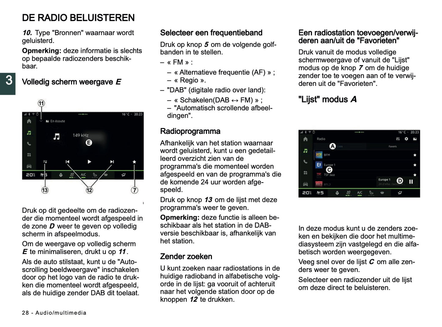 2025-2026 Dacia Media Nav Live Infotainment Manual | Dutch