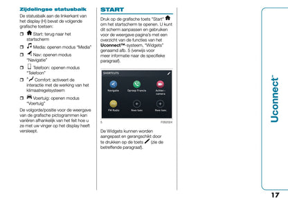 2021-2022 Fiat 500e Uconnect Infotainment Manual | Dutch
