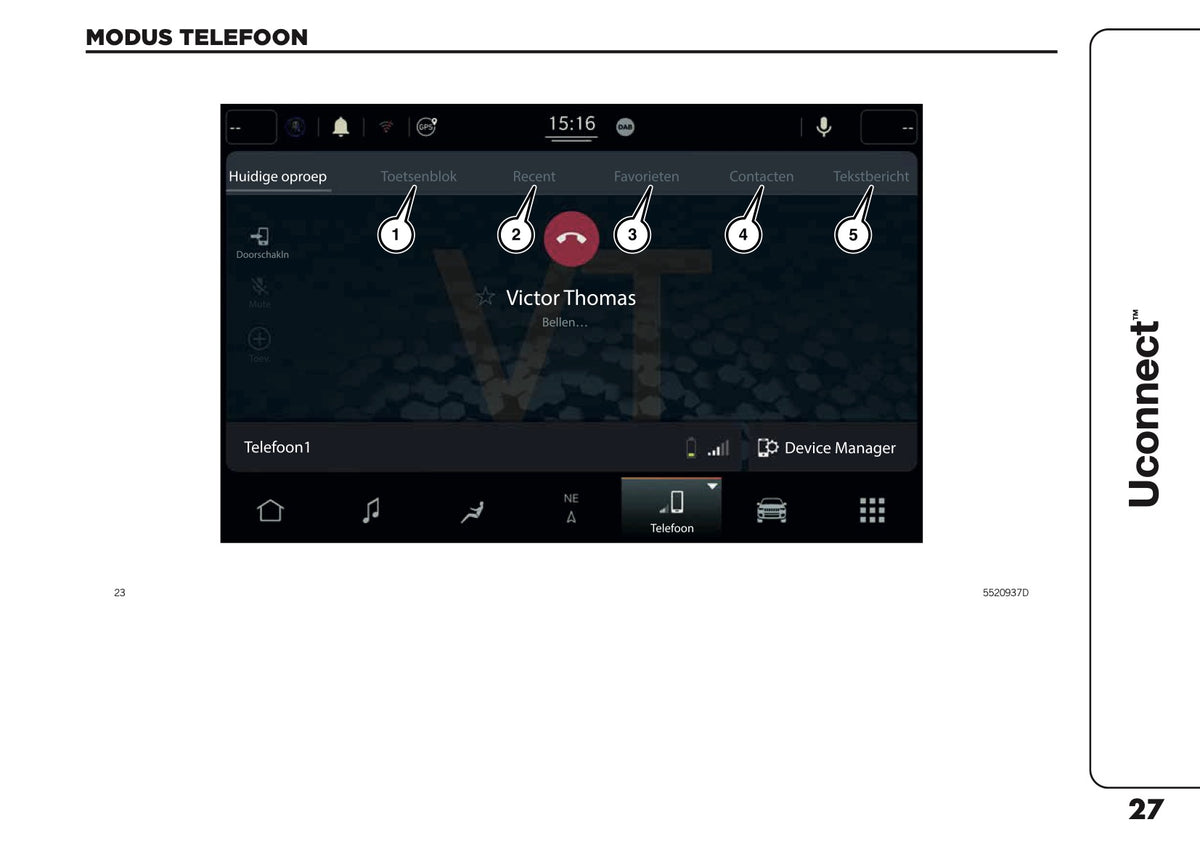 2021-2025 Jeep Compass Uconnect Nav Infotainment Handleiding | Nederlands