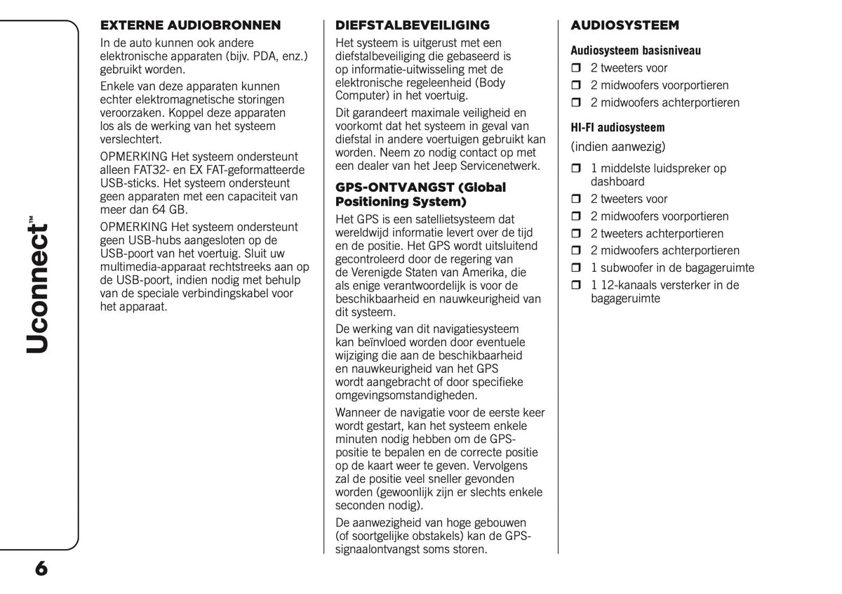 2021-2025 Jeep Compass Uconnect Nav Infotainment Handleiding | Nederlands