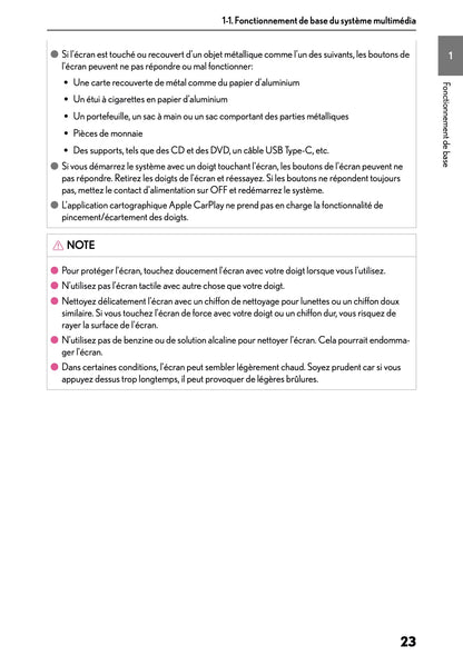 2025-2026 Lexus LBX Navigation Manual | French