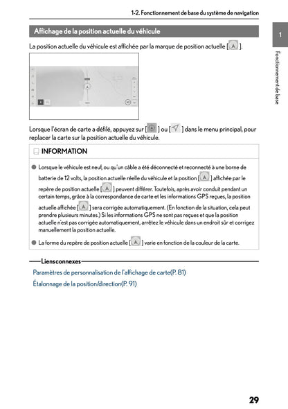 2025-2026 Lexus LBX Navigation Manual | French