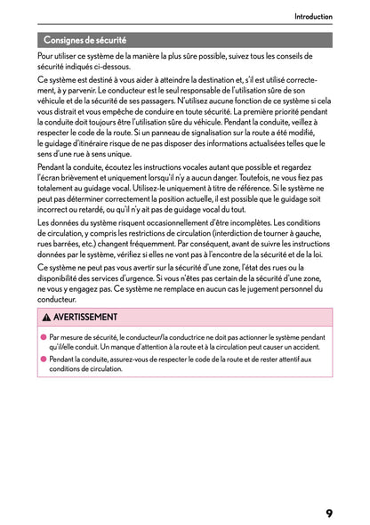 2025-2026 Lexus LBX Navigation Manual | French