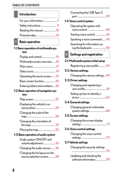 2025-2026 Lexus LBX Navigation Manual | English