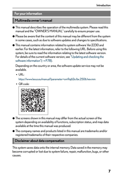 2025-2026 Lexus LBX Navigation Manual | English