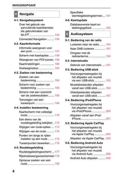 2025-2026 Lexus LBX Navigation Manual | Dutch