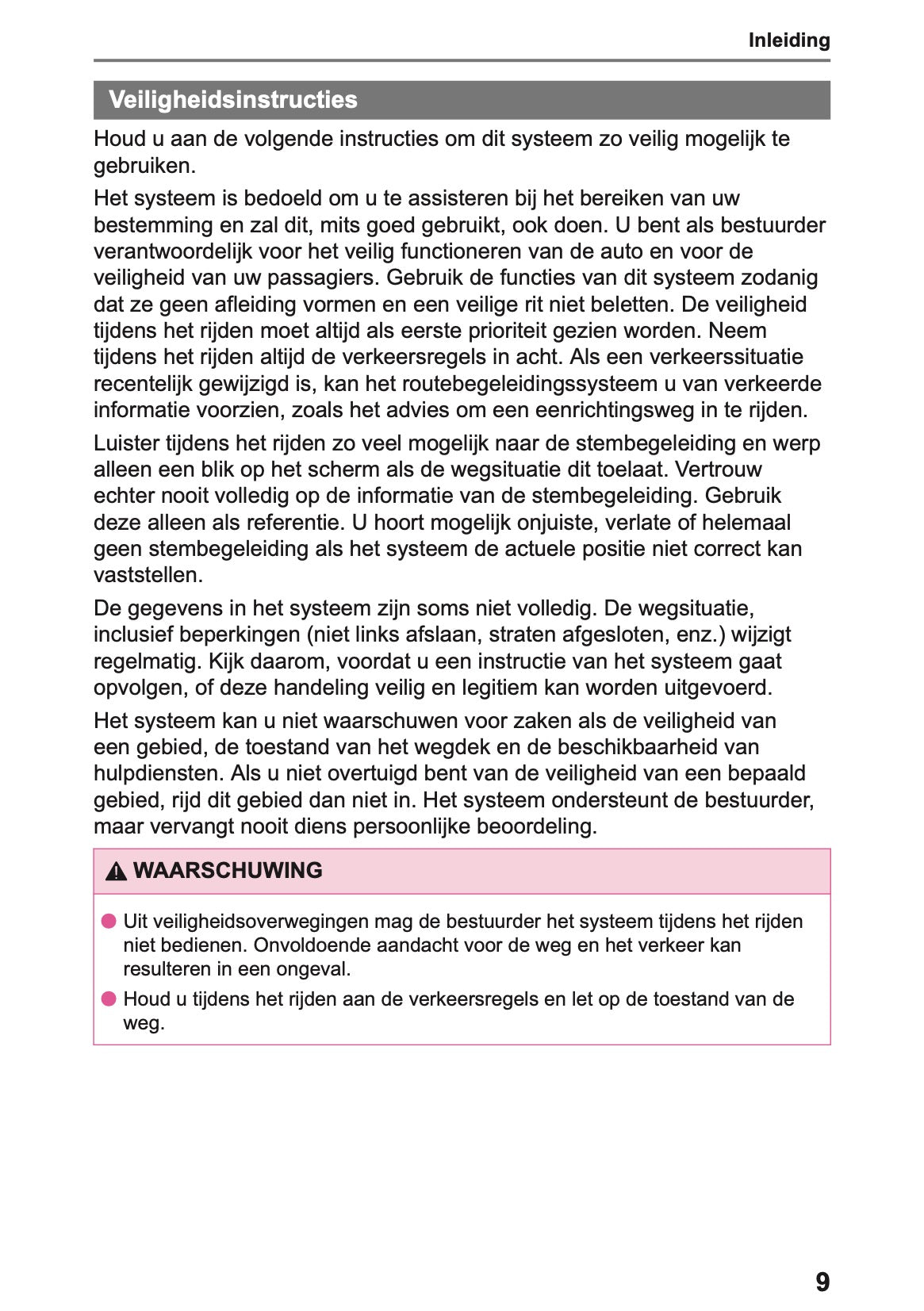 2025-2026 Lexus LBX Navigation Manual | Dutch