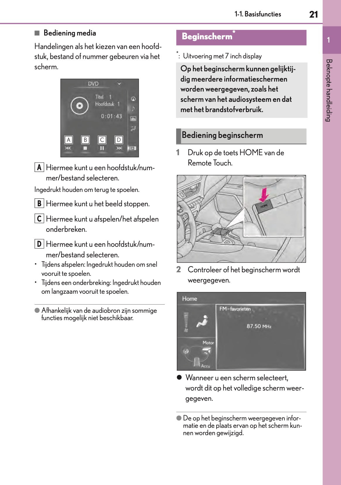 2019-2021 Lexus UX 250h Navigatie Handleiding | Nederlands