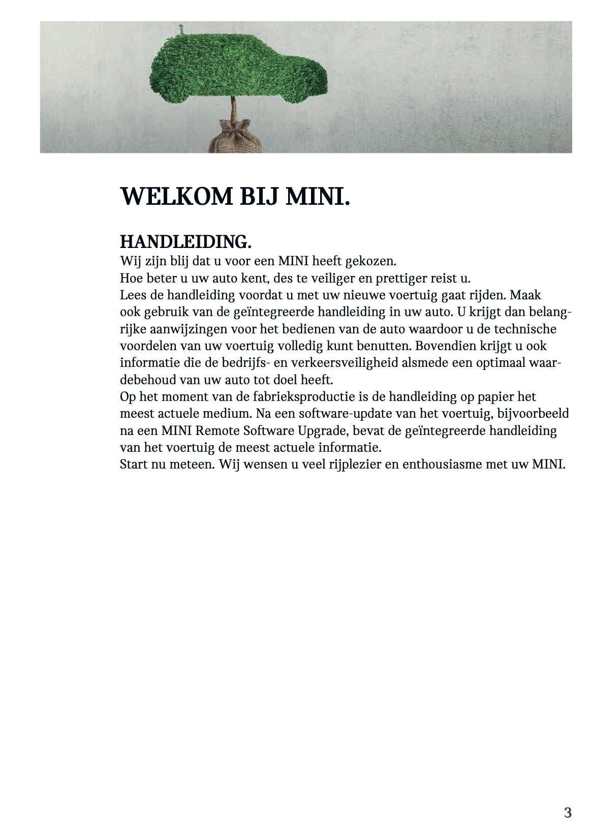 2025-2026 Mini Cooper Infotainment Manual | Dutch