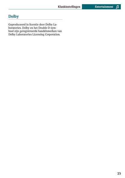2025-2026 Mini Countryman Infotainment Manual | Dutch