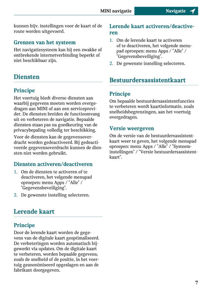 2025-2026 Mini Countryman Infotainment Manual | Dutch