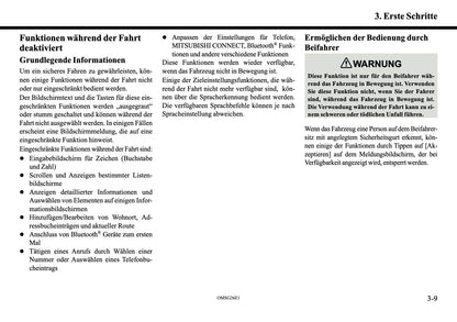 2026 Mitsubishi Outlander PHEV Smartphone Link Display Audio Manual | German