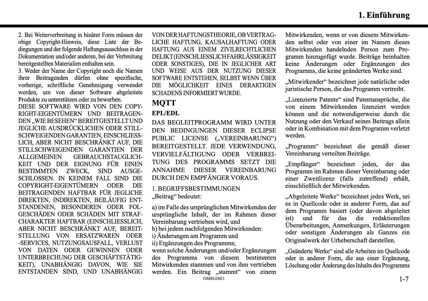 2026 Mitsubishi Outlander PHEV Smartphone Link Display Audio Manual | German
