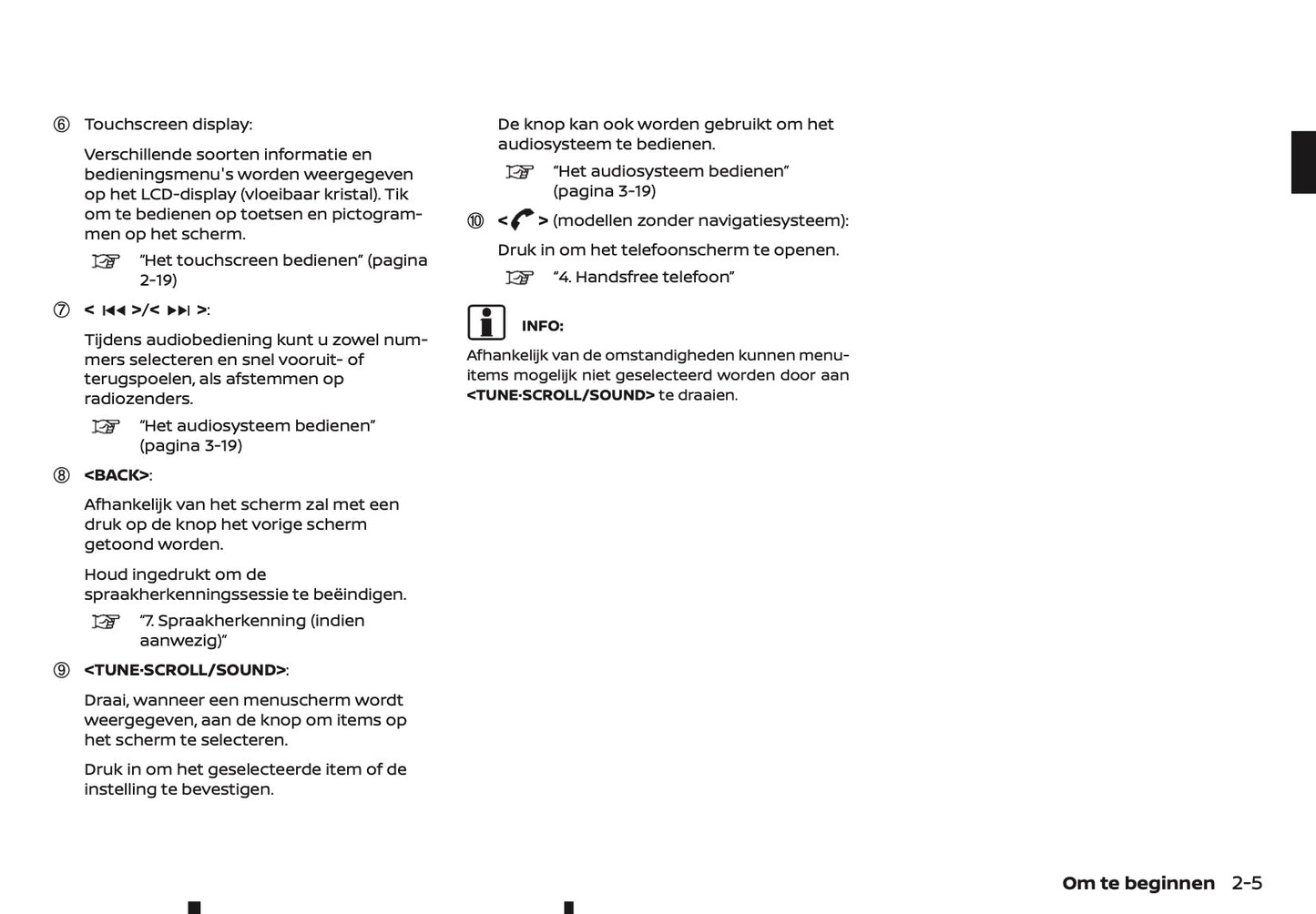 2018-2019 Nissan Connect Infotainment Manual | Dutch