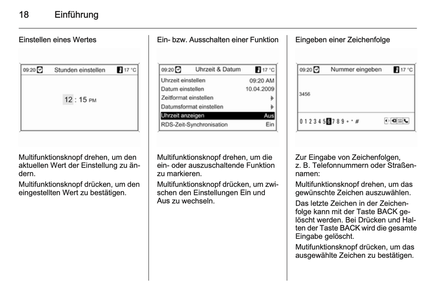 2012 Opel Zafira Tourer Infotainment Manual | German