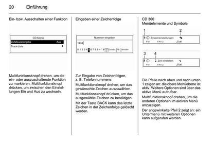 2012 Opel Zafira Tourer Infotainment Manual | German