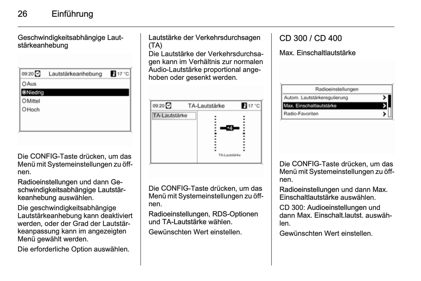 2012 Opel Zafira Tourer Infotainment Manual | German