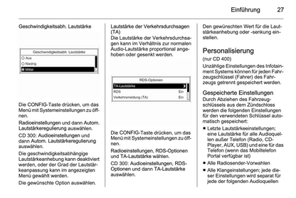 2012 Opel Zafira Tourer Infotainment Manual | German