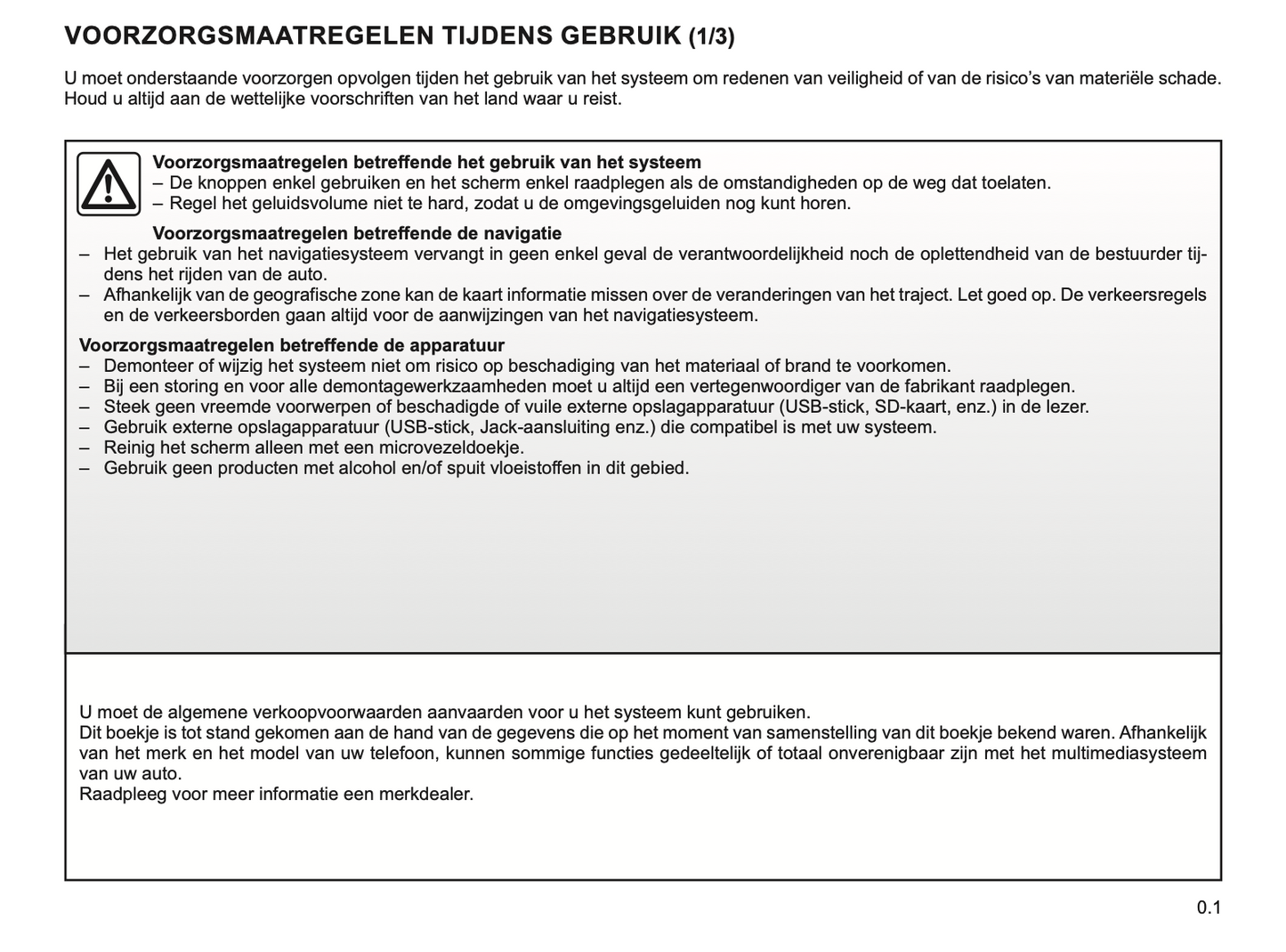 2023-2024 Renault Easy Connect/Easy Link Infotainment Manual | Dutch