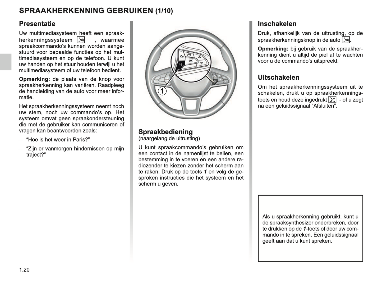 2023-2024 Renault Easy Connect/Easy Link Infotainment Manual | Dutch